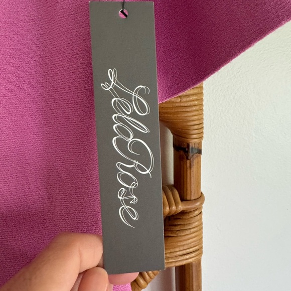 LelaRose Pink Eyelet Fit and Flare Dress - Picture 4 of 8